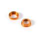 ULP ALU SHOCK CAP-NUT WITH VENT HOLE - ORANGE (2) - 308354-O - XRAY