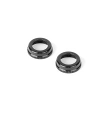 ULP ALU SHOCK CAP-NUT WITH VENT HOLE - BLACK (2) - XRAY - 308354-K