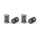 XRAY SPRING-SET D 1.7 (25 LB) C 3.6 BLACK (4) - 308386 - XRAY
