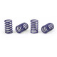 XRAY SPRING-SET D 1.7 (25 LB) C 3.6 BLACK (4) - 308386 - XRAY
