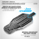 XB2'23 ALU CHASSIS WITH BENT SIDES - 2.5MM - SHORT - XRAY - 321118