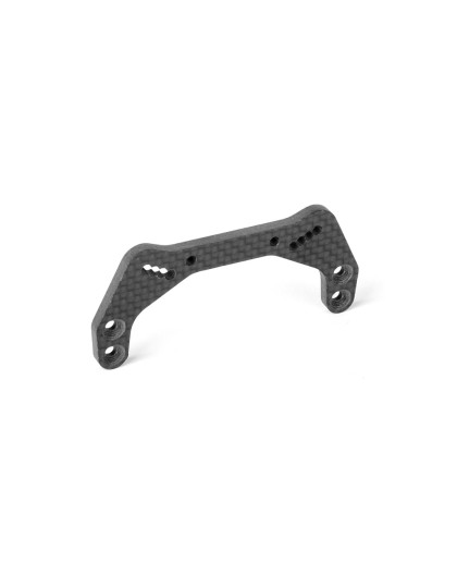 XB21 GRAPHITE SHOCK TOWER - 4-HOLES - FRONT - 3.5MM - XRAY - 322083