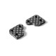 GRAPHITE EXTENSION FOR STEERING BLOCK (2) - 1 SLOT - 322291 - XRAY