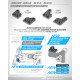GRAPHITE EXTENSION FOR STEERING BLOCK - 1 DOT (2) - XRAY - 322294
