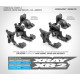 COMPOSITE REAR MOTOR GEAR BOX - LCG - GRAPHITE - SET - 323018-G - XRA