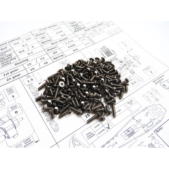  Mtx-6R Pro Titanium Hex Socket Screw Set - HIRO SEIKO - 48089