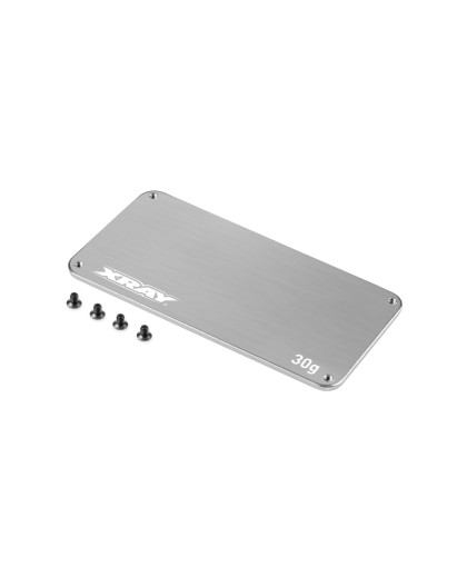 STEEL WEIGHT FOR ELECTRONICS 1-PIECE CHASSIS 30g - XRAY - 326152