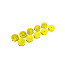 2WD FRONT WHEEL WITH 12MM HEX - YELLOW - HARD (10) - XRAY - 329900-Y