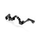 ALU LOWER BULKHEAD REAR - RIGHT – BLACK - XRAY - 333018