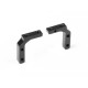 ALU STEERING SERVO MOUNT - BLACK - SWISS 7075 T6 (2) - XRAY - 336131