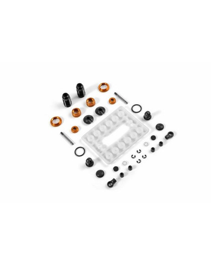 Amortisseurs alu Orange (2) - XRAY - 338001-O