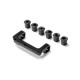 ALU UPPER ARM HOLDER RIGHT - SWISS 7075 T6 - SET - XRAY - 342033
