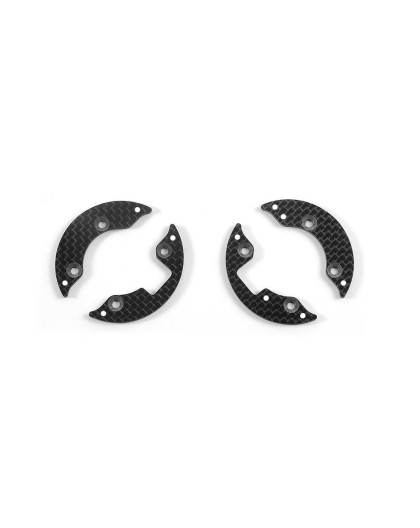 GRAPHITE FRONT AERODYNAMIC DISC 2.2MM - LEFT+RIGHT - SET - 345270 - X