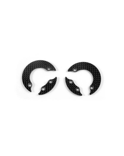GRAPHITE REAR AERODYNAMIC DISC 2.2MM - LEFT+RIGHT - SET - 345370 - XR