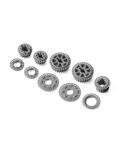 LOW FRICTION COMPOSITE BELT PULLEY SET - GRAPHITE - XRAY - 345801-G