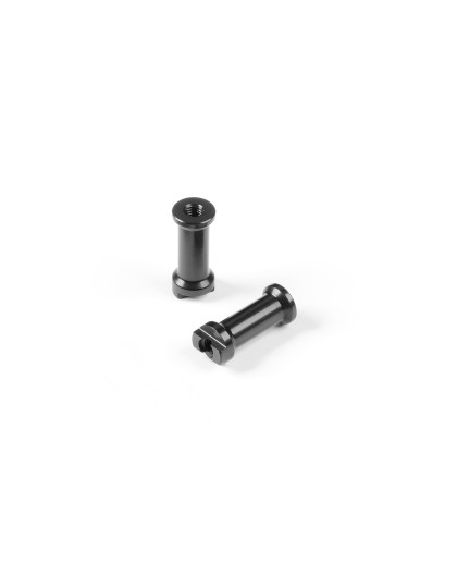 X8 ALU SLOT MOUNT - BLACK - SWISS 7075 T6 (2) - XRAY - 346312