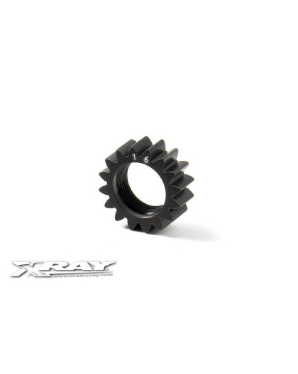 XCA ALU 7075 T6 HARD COATED PINION GEAR - 16T (1ST) - 348516 - XRAY