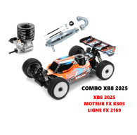 Kit Xray XB8'25 + Engine FX K303 + Pipe Efra 2169 - XRAY - 350020-C1