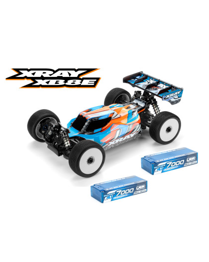 Kit Xray XB8E'25 + Accus LRP Lipo 7000mah HV Mid - XRAY - 350162-C1