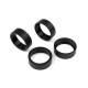 XB8 Inserts plastique Fusée AV alu (4) - XRAY - 352290
