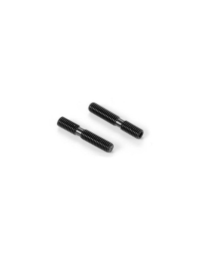 ADJ. TURNBUCKLE M5 L/R 28 MM - HUDY SPRING STEEL (2) - 352623 - XRAY