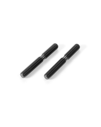 ADJ. TURNBUCKLE M5 L/R 38 MM - HUDY SPRING STEEL (2) - 352624 - XRAY