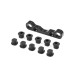 XB8 ALU LOWER SUSP. HOLDER SEMI-SPLIT BULKHEAD - RF - XRAY - 353333