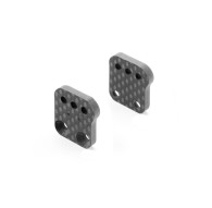GRAPH. EXTENSION ALU REAR UPRIGHT - 2MM -2 DOTS (1+1) - XRAY - 353396
