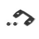 XT8 Plaque paliers centraux carbone - XRAY - 354057