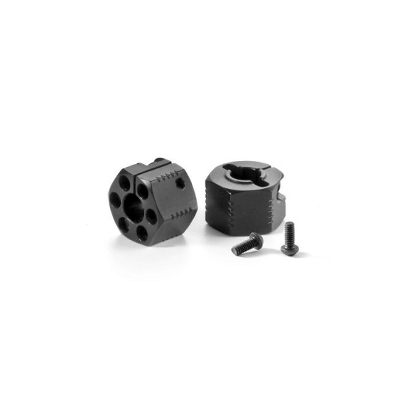 "ALU WHEEL HUB 12MM - OFFSET ""+3.75MM"" (2) - 365359 - XRAY"