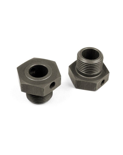 "ALU WHEEL AXLE OFFSET ""+2MM"" - HARD COATED (2) - 355252 - XRAY"