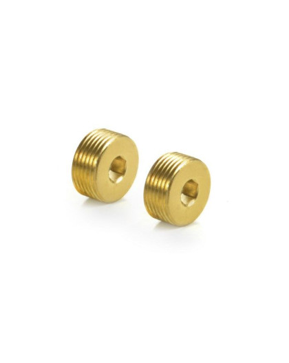 XB8 Ecrous Fusée avant laiton M15x1 (2) - XRAY - 357253
