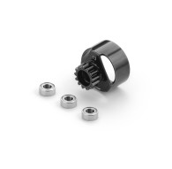 3BB CLUTCH BELL 13T - LIGHTWEIGHT + 3x BALL-BEARING - 358413-L - XRAY