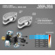 Masselotte alu embrayage 4 points 1g - Medium (4) - XRAY - 358456