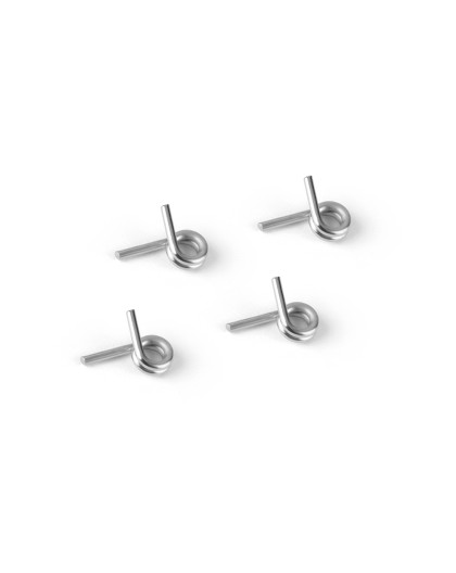 4-SHOE CLUTCH SPRINGS - SILVER - HARD (4) - 358482 - XRAY