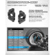 XB4 Etrier plastique droit 6 deg. Graphite - XRAY - 362211-G