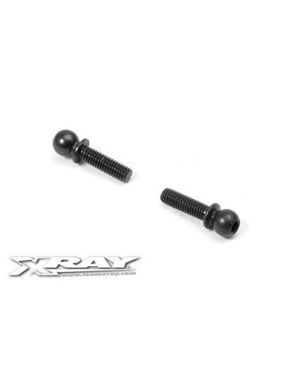 BALL END 4.9MM WITH THREAD 10MM (2) - 362652 - XRAY