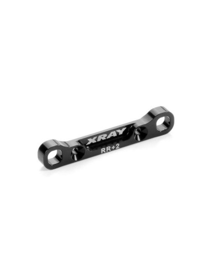 ALU REAR LOWER SUSP. HOLDER +2 - REAR - 7075 T6 (5MM) - 363321 - XRAY