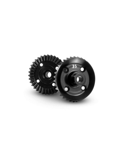 XB4 Couronne de diff 35 dents alu 7075 - XRAY - 364945