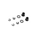 COMPOSITE SHOCK BUSHING & SHIM FOR ALU CAP (2+2) - 368042 - XRAY