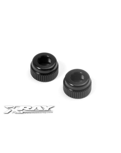 ALU LOWER SHOCK BODY CAP (2) - 368140 - XRAY