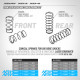 REAR BIG BORE CONICAL SPRING-SET L57.5MM - 4 DOTS (2) - XRAY - 368484