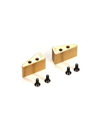 BRASS CHASSIS WEIGHT 20G (2) - 369811 - XRAY