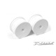 4WD REAR WHEEL AERODISK WITH 14MM HEX - WHITE (2) - 369911 - XRAY