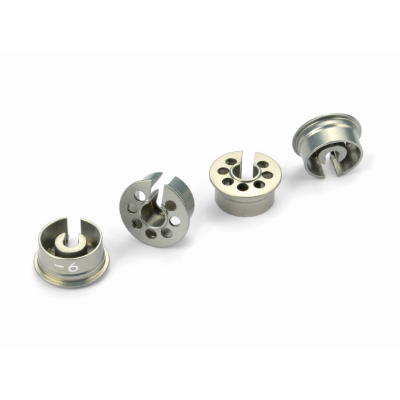 ALU SHOCK SPRING RETAINING COLLAR -6MM (4) - XRAY - 368027