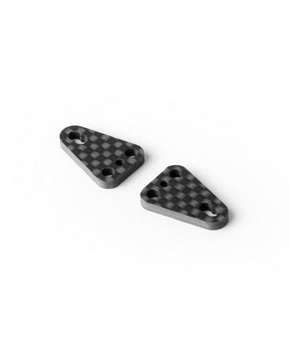 X12'20 Plaques pod arrière carbone 2.5mm (2) - XRAY - 371183