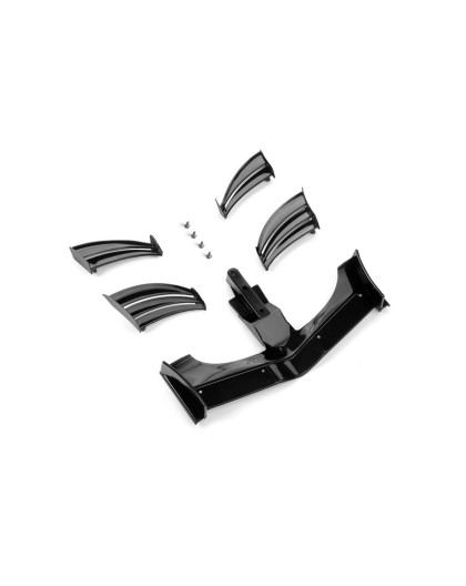 X1 COMPOSITE ADJUSTABLE FRONT WING - BLACK - ETS APPROVED - 371203-K 