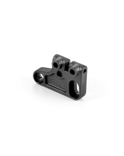 COMPOSITE FRONT UPPER ARM MOUNT - LEFT - GRAPHITE - 372022 - XRAY