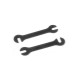 Cales alu longues 0.4mm noires (2) - XRAY - 372293