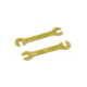 Cales alu longues 0.6mm dorées (2) - XRAY - 372294